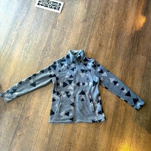 The Northface full zip geometric fleece